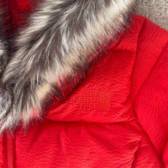 North Face TNF Dreamer Parkina 600 Down Winter Jacket Coat Red New sz medium - Picture 16 of 16